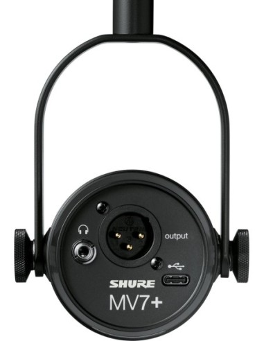 SHURE MV7+ – Microphone dynamique USB-C/XLR pour podcast – photo complémentaire 1