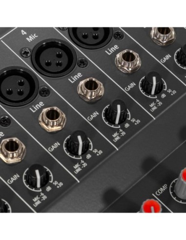 HPA PROMIX 10 UX – Console de mixage analogique 10 canaux avec USB, Bluetooth et DSP 24 effets – photo complémentaire 4