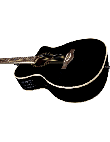 EKO NXT-A100CWE-BLK – Guitare électro-acoustique Auditorium Cutaway See Through Black – photo complémentaire 4