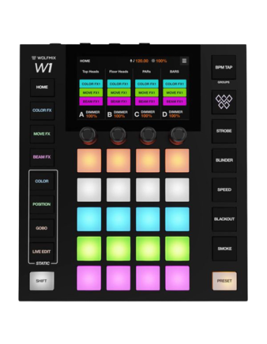 Wolfmix W1 MK3 Contrôleur DMX autonome tactile 4 univers – photo complémentaire 3