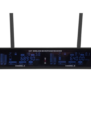 MAC MAH UHF 2000 M – Système micro sans fil UHF double main cardioïde avec récepteur True – photo complémentaire 3