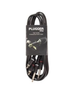 PLUGGER – Câble Bretelle RCA Mâle - Jack Mâle Mono 3m Easy 2