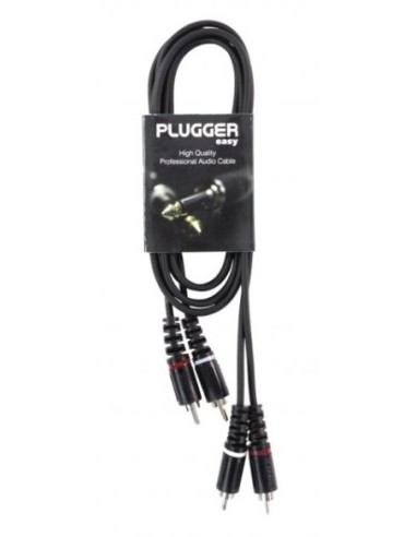 PLUGGER CÂBLE BRETELLE RCA MÂLE – RCA Mâle 1.50m Easy - Câble RCA RCA – photo complémentaire 1