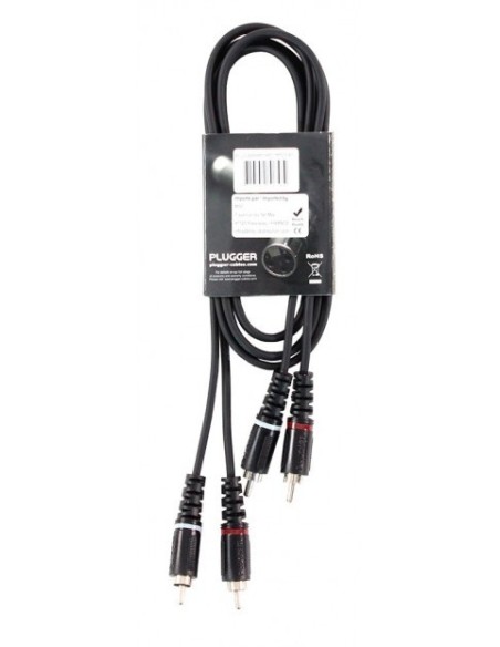 PLUGGER CÂBLE BRETELLE RCA MÂLE – RCA Mâle 1.50m Easy - Câble RCA RCA – photo complémentaire 2