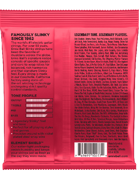 ERNIE BALL CEB 2226 JEUX – Burly Slinky 11-14-18p-30-42-52 pour guitare électrique – photo complémentaire 1