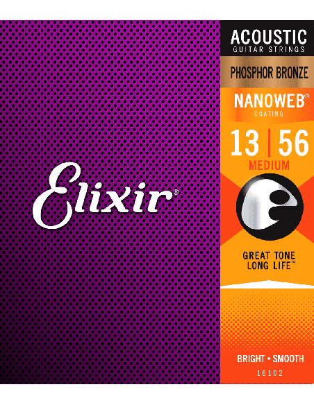 ELIXIR CEL 16102 – Jeux - Medium 13-17-26-35-45-56 Cordes pour guitare acoustique – photo complémentaire 1