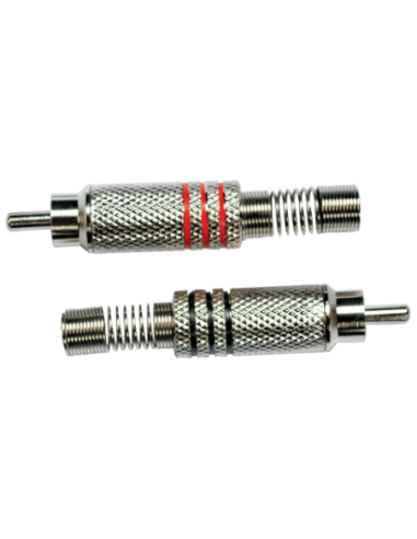 YELLOW CABLE RCA01 – Prise RCA mâle nickel