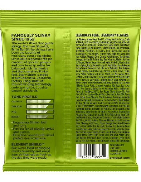ERNIE BALL – CEB 2221 Jeux - Regular slinky 10-13-17-26-36-46 pour guitare électrique – photo complémentaire 1