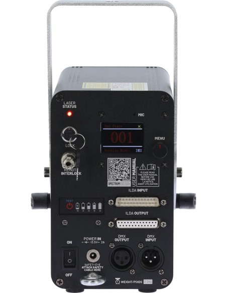 ALGAM LIGHTING SPECTRUM1500RGB+ – Laser d’animation 1500 mW sur batterie avec contrôle – photo complémentaire 3