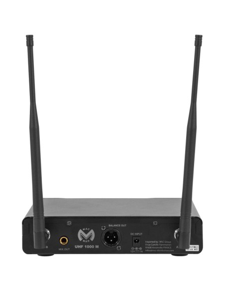 MAC MAH UHF 1000 M – Micro sans fil UHF main cardioïde avec récepteur True Diversity – photo complémentaire 2