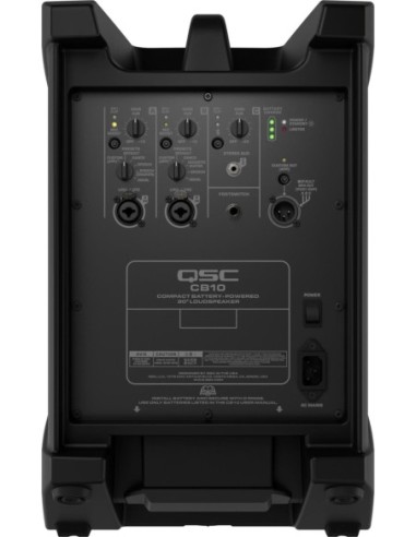 QSC CB10 – Enceinte amplifiée portable 10 pouces sur batterie Bluetooth – photo complémentaire 2