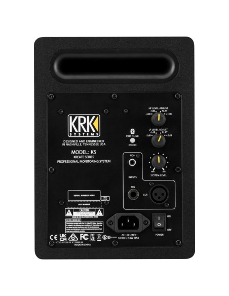 KRK KREATE 5 – Enceinte de Monitoring Compacte Bluetooth 160W (à l’unité) – photo complémentaire 2