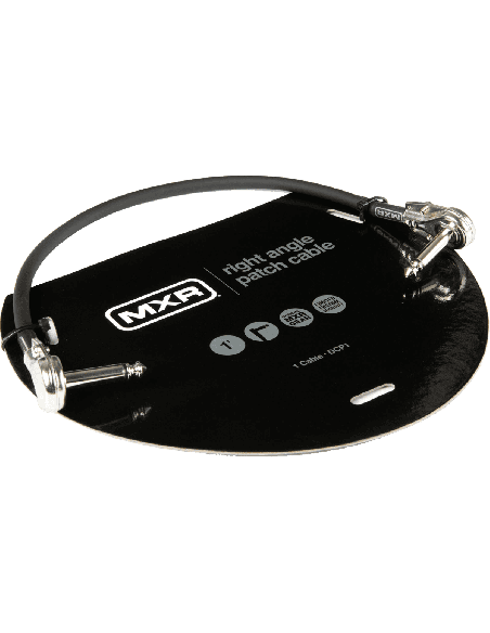 MXR DCP1 – Câble jack jack 30 cm coudé pour pédales guitare – photo complémentaire 1