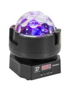 BOOMTONE DJ SPINNER – Jeu de Lumière LED 3-en-1 avec Stroboscope et Laser 2