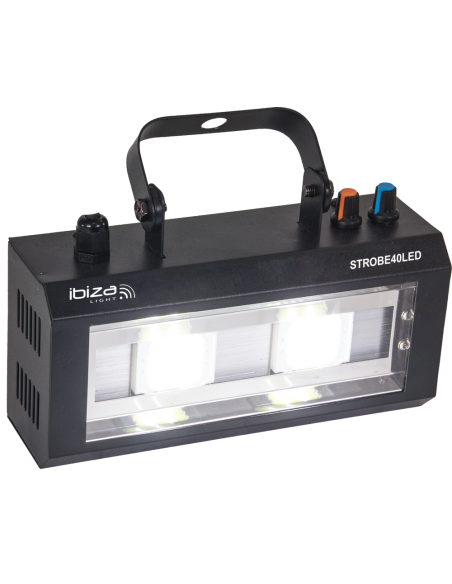 IBIZA STROBE40LED – STROBOSCOPE A LED 2 x 20W