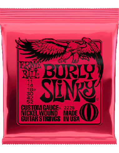 ERNIE BALL CEB 2226 JEUX – Burly Slinky 11-14-18p-30-42-52 pour guitare électrique