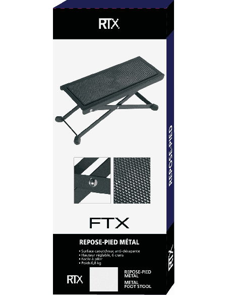 RTX FTX – Repose pied métal réglable noir – photo complémentaire 1