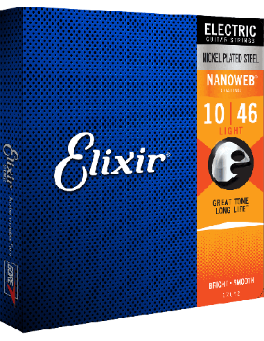 ELIXIR CEL 12052 JEUX – Light 10-13-17-26-36-46 avec revêtement Cordes pour guitare électrique