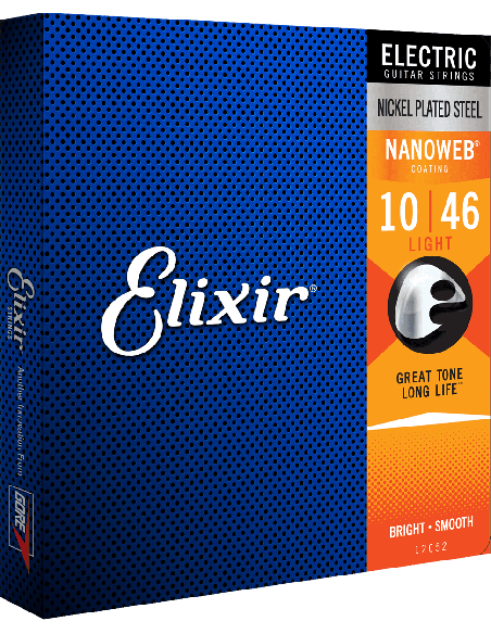ELIXIR CEL 12052 JEUX – Light 10-13-17-26-36-46 avec revêtement Cordes pour guitare électrique