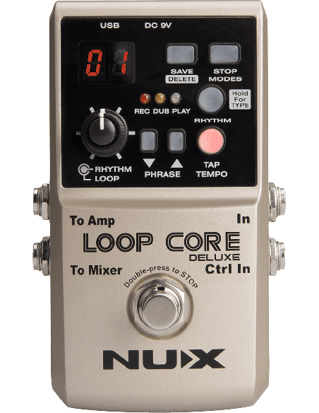 NUX LOOPCORE-DELUXE – Looper et boîte à rythmes + pédalier 2 voies – photo complémentaire 1