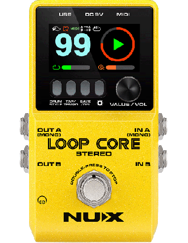 NUX LOOPCORE-STEREO – Looper et boîte à rythmes stéréo – photo complémentaire 1
