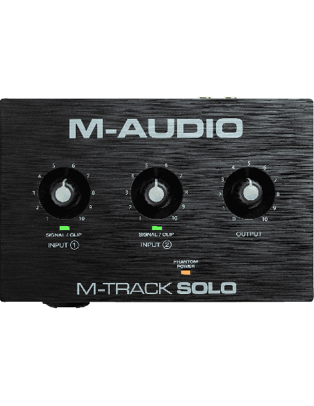 M-AUDIO MTRACK-SOLO – Carte son 2 canaux 1 entrées combo + entrée jack instrument/ligne – photo complémentaire 1