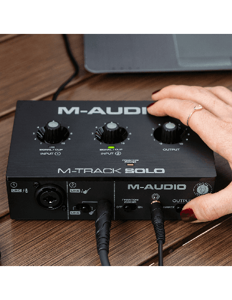 M-AUDIO MTRACK-SOLO – Carte son 2 canaux 1 entrées combo + entrée jack instrument/ligne – photo complémentaire 4
