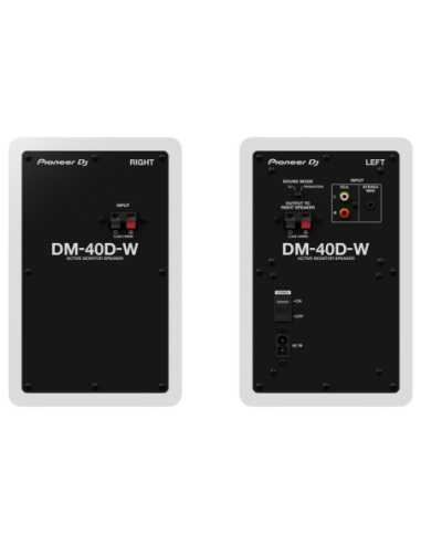 PIONEER DJ DM-40D-W – Paire d'enceintes de monitoring actives version blanche – photo complémentaire 1