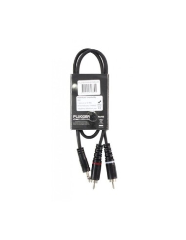 PLUGGER – Câble Y mini jack mâle stéréo - RCA mâle 0.60m Easy – photo complémentaire 2