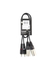 PLUGGER – Câble bretelle xlr mâle 3b - rca mâle 0.60m easy 2