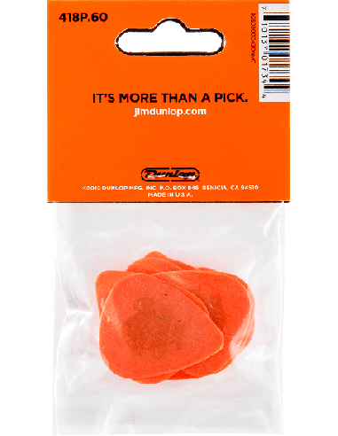 DUNLOP 418P60 – Médiator standard Player's Pack de 12 0 60mm – photo complémentaire 1