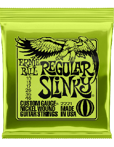 ERNIE BALL – CEB 2221 Jeux - Regular slinky 10-13-17-26-36-46 pour guitare électrique