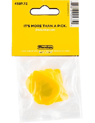 DUNLOP 418P73 – Médiator standard Player's Pack de 12 0.73mm – photo complémentaire 1