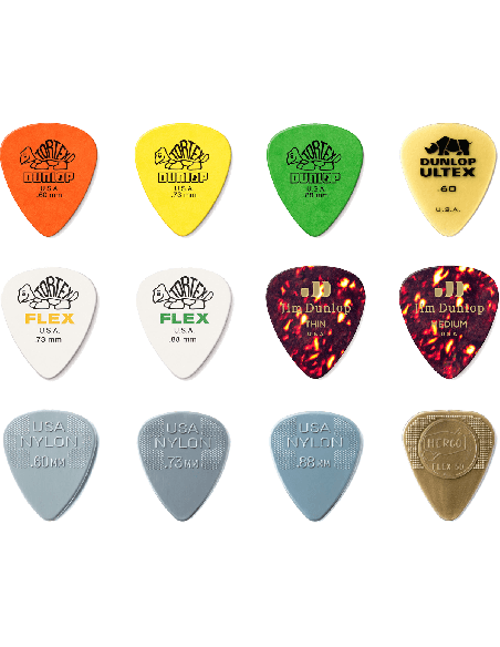 DUNLOP PVP112 – Médiator variety Pack Acoustic sachet de 12 – photo complémentaire 2