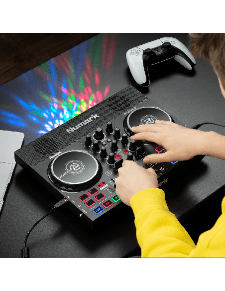 NUMARK PARTY MIX LIVE – Contrôleur DJ USB 2 voies avec enceintes et jeux de lumières – photo complémentaire 2
