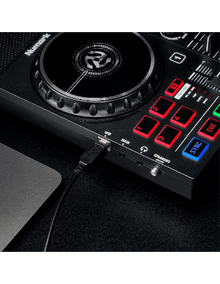 NUMARK PARTY MIX LIVE – Contrôleur DJ USB 2 voies avec enceintes et jeux de lumières – photo complémentaire 4
