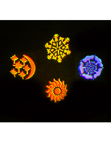AFX COMET-GOBO – Effet de lumière DMX a led RGVBB avec 5 gobos – photo complémentaire 4