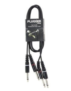 PLUGGER – Câble Bretelle Jack Mâle Mono 6.35mm - Jack Mâle Mono 6.35mm longueur 3m 2