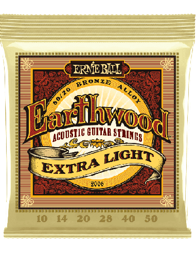 ERNIE BALL – CEB 2006 Jeux - Jeux - Extra light 10-14-20-28-40-50 - corde pour Guitare acoustique