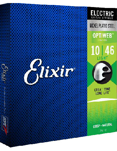 ELIXIR CEL 19052 JEUX – Light 10-13-17-26-36-46 avec revêtement Cordes pour guitare électrique