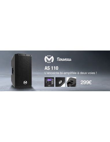 Mac Mah AS 110 - Enceinte amplifiée compacte 10 pouces