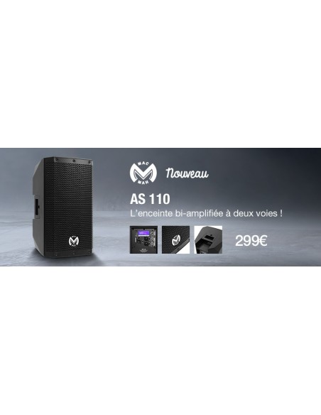 Mac Mah AS 110 - Enceinte amplifiée compacte 10 pouces