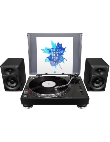 Pioneer DJ PLX-500 - Platine DJ noire avec cellule et capot