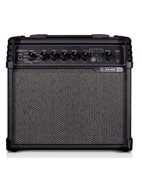 LINE6 SPIDER V 20 MKII – Ampli combo guitare à modélisation