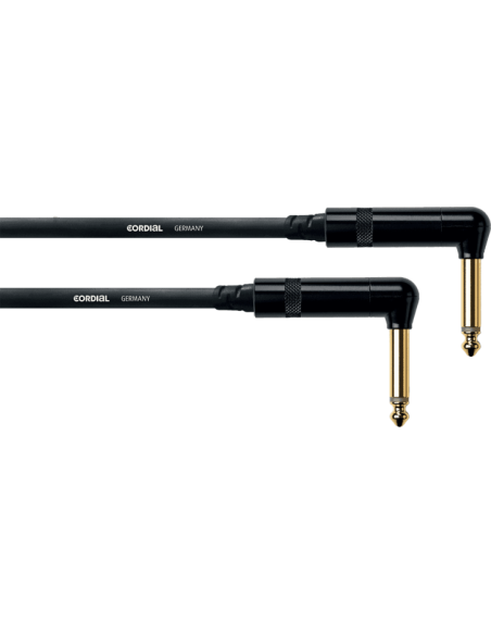 Cordial CFI 0.6 RR – Câble jack 6,35 mm mono coudé vers jack mono coudé, 0,6 m