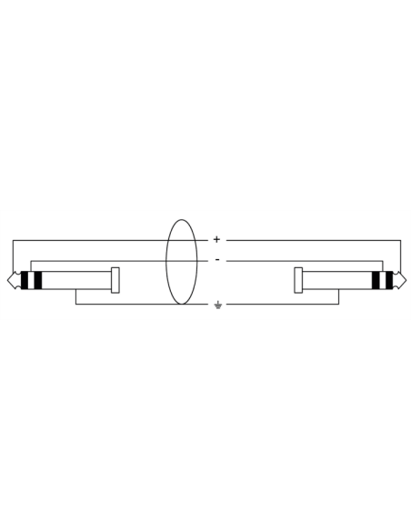 Cordial CFM 3 VV – Câble jack 6,35 mm stéréo mâle vers jack stéréo mâle, 3 m - vue 2