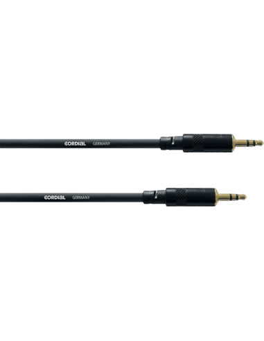Cordial CFS 0.9 WW – Câble mini-jack 3,5 mm stéréo mâle vers mâle, 0,9 m