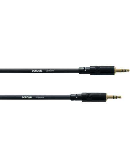 Cordial CFS 0.9 WW – Câble mini-jack 3,5 mm stéréo mâle vers mâle, 0,9 m