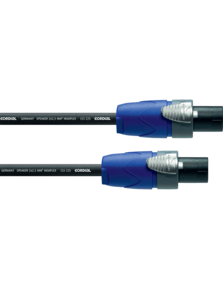 Cordial CPL 10 LL2 – Câble haut-parleur Speakon 2 pôles vers Speakon, 10 m