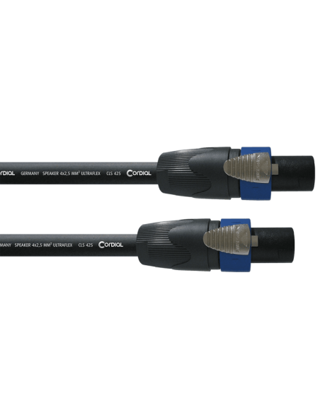 Cordial CPL 20 LL4 – Câble haut-parleur Speakon 4 pôles 2,5 mm², 20 m